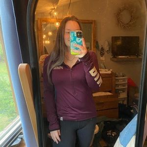 Pink Brand Quarter Zip Sweater